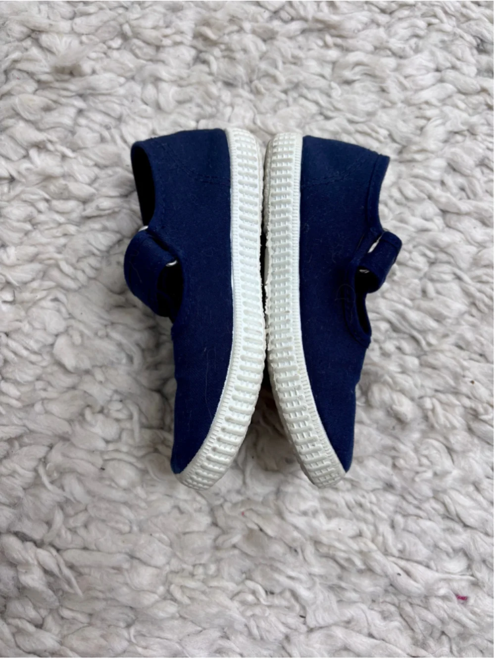 Girls Cienta Baby & Walker Shoes Navy White 28 Size 10 (Toddler Girl) Canvas